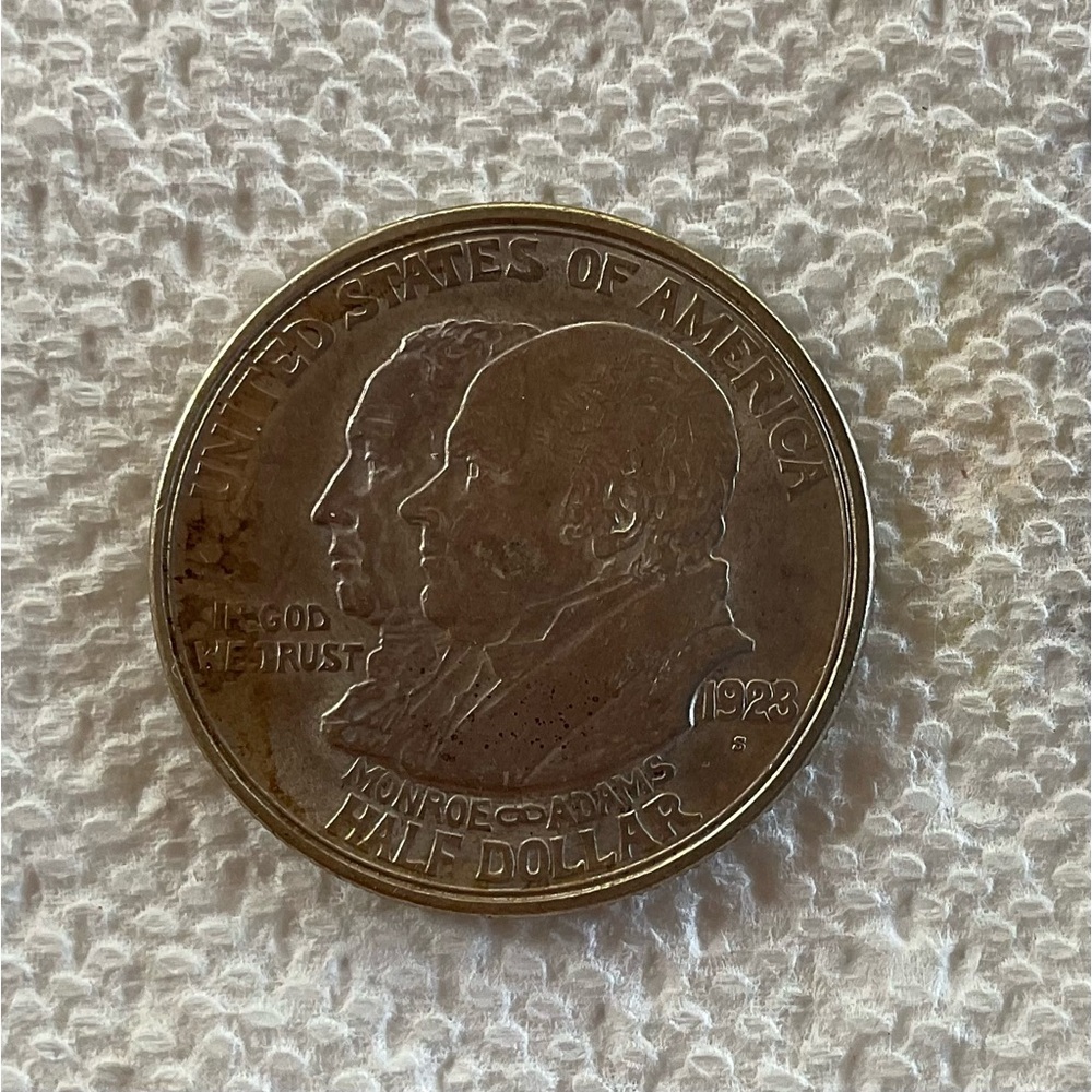 1923 S MONROE/ADAMS HALF DOLLAR - XF